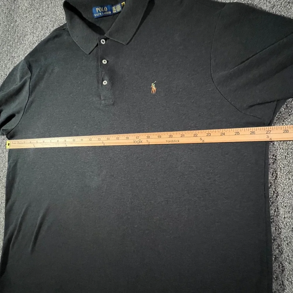 Polo Ralph Lauren Polo‎ Shirt Mens 2XLT Gray Pony Big & Tall Short Sleeve